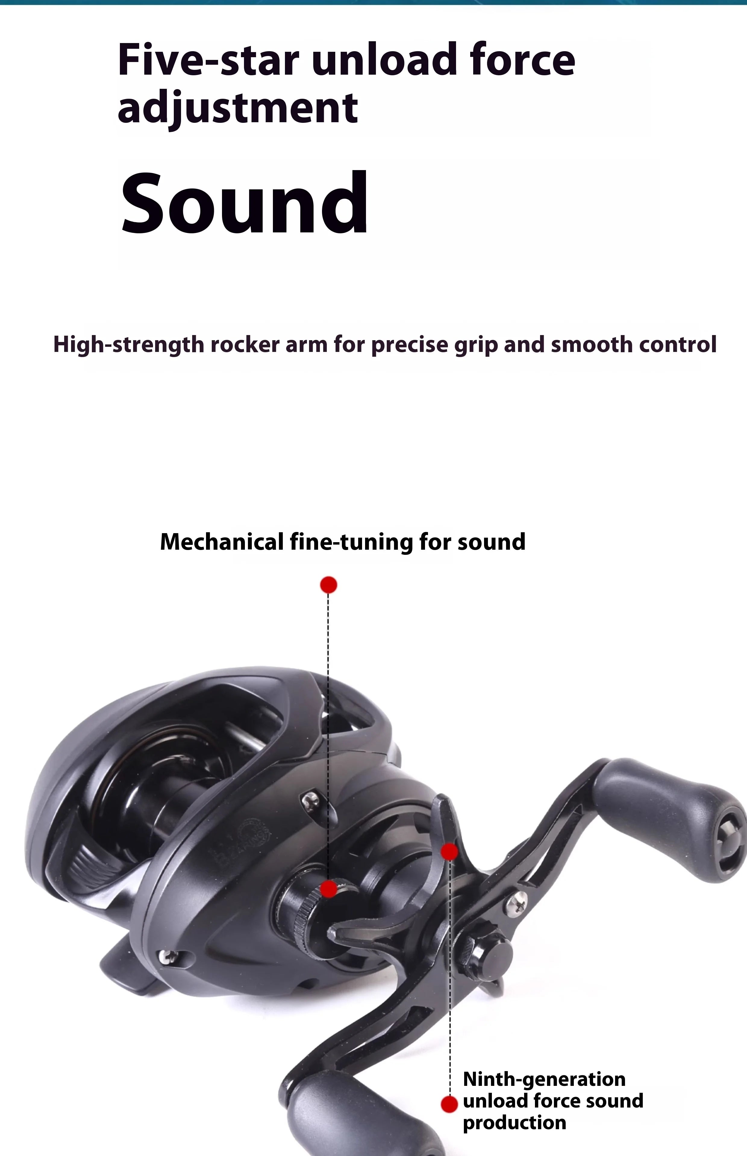 New Lufaxi Unparalleled 7.1: 1 Baitcast Fishing Reel