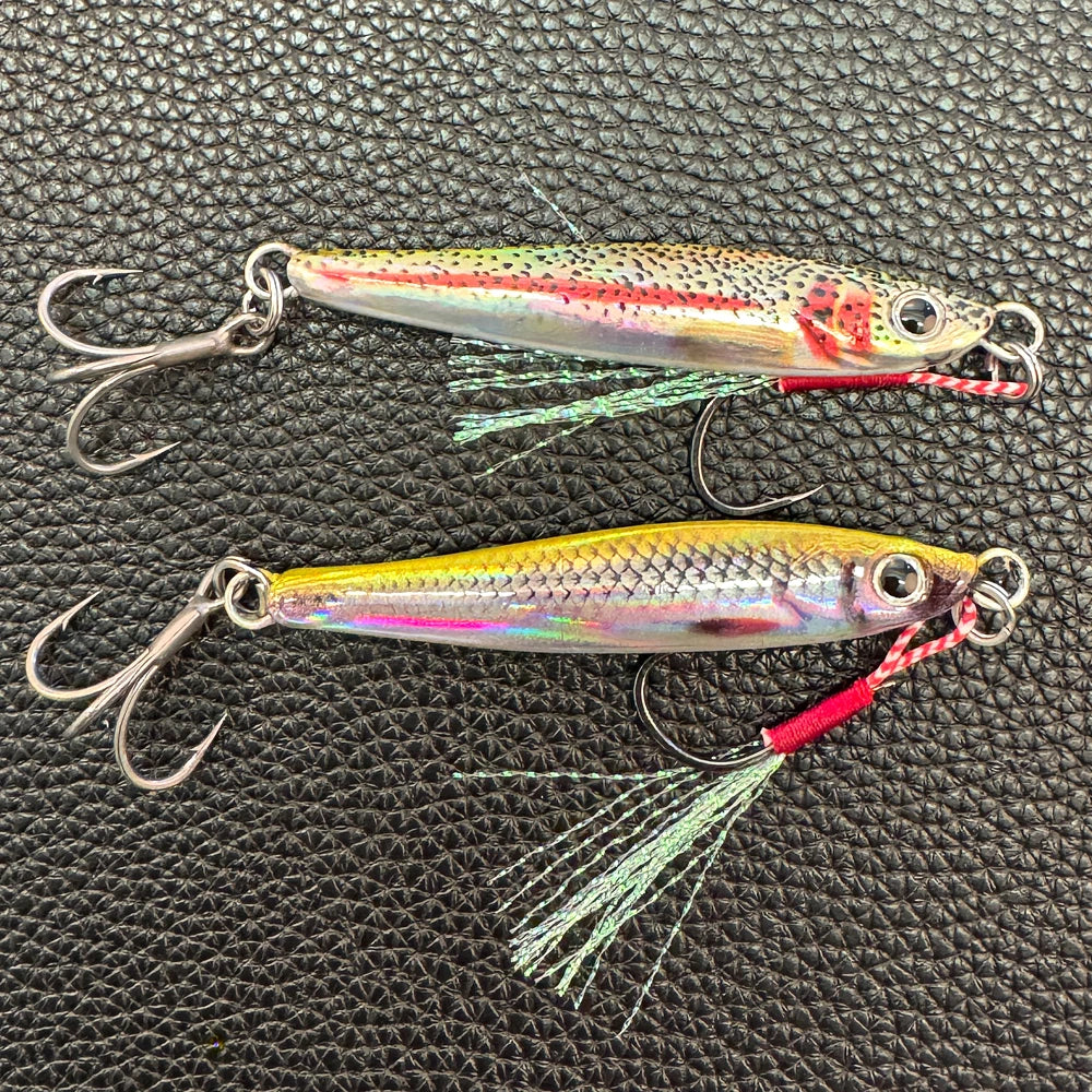 Metal Jig Lure Kit 7g 10g 20g 30g 40g Spoon Sinking Pencil VIB Fishing Tackle Teflon Hook Pesca Gear Swimbait 1-2Pcs Baits