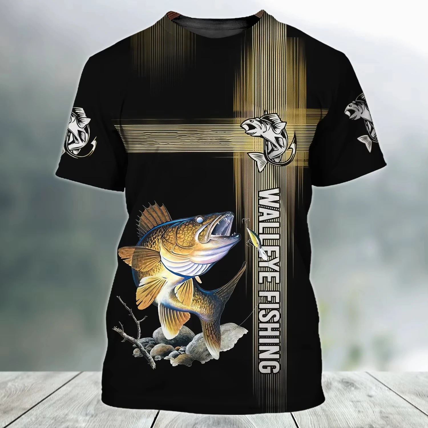 Fishing Vintage T-Shirts 3D Print Fashion Men Women Casual O-Neck T Shirt Short Sleeve Harajuku Outdoor Tees Tops Man Clothing