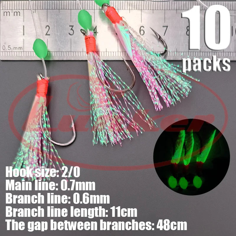 Lunker Sabiki Rigs 10 packs