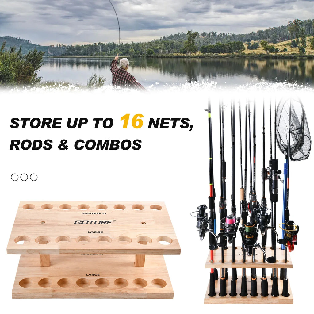 Fishing Rod Holders 16-Rod Rack