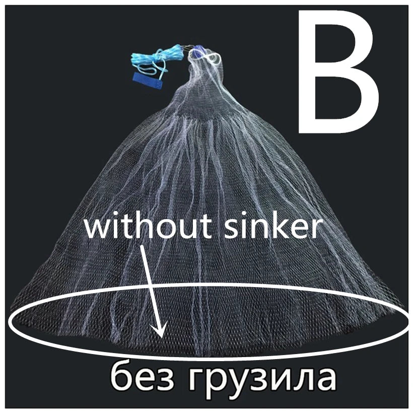 1.2-3.6m With Sinker or Without Sinker Catch Fishing Net