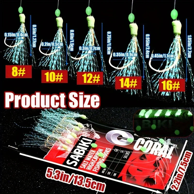 TAKBAS 1/5 Packs Sabiki Rig