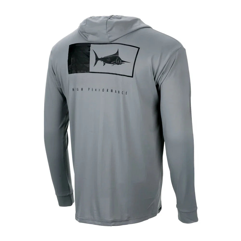 Men's Hooded Angling Shirt — Long Sleeve, Breathable Sun Protection