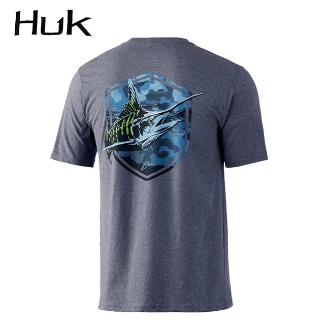 Men's Short Sleeve Fishing Shirt — Anti-UV, Breathable Deep Sea Top