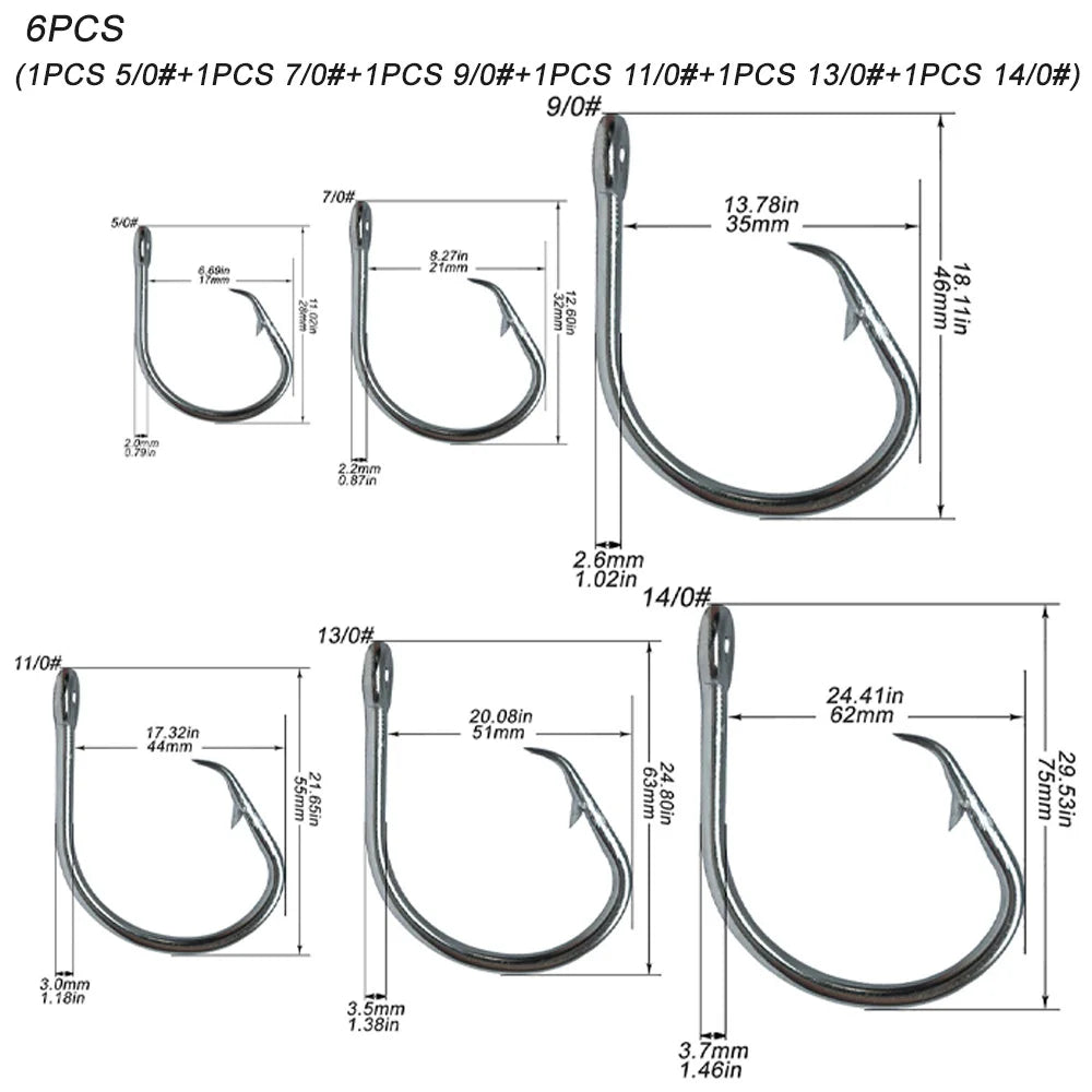 Giant Fishing Hook 5/0-16/0