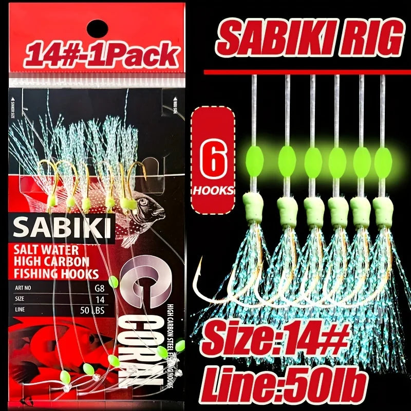 TAKBAS 1/5 Packs Sabiki Rig