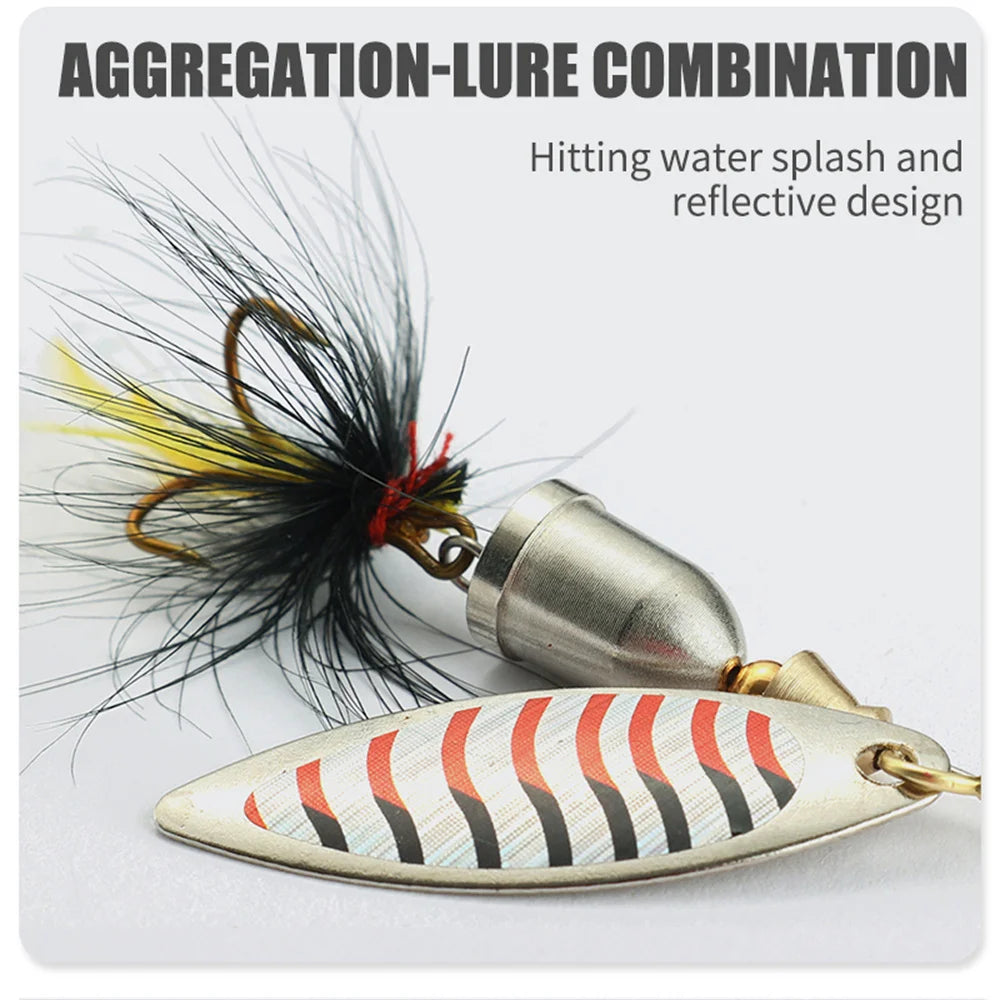 5pcs Fishing Lure Spinner Bait
