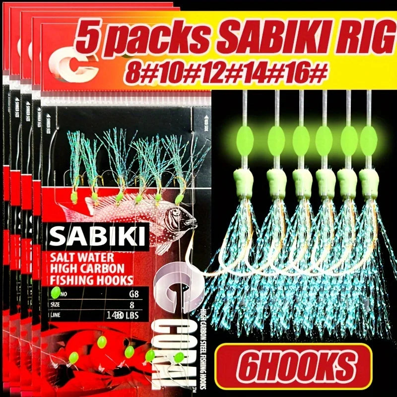 TAKBAS 1/5 Packs Sabiki Rig